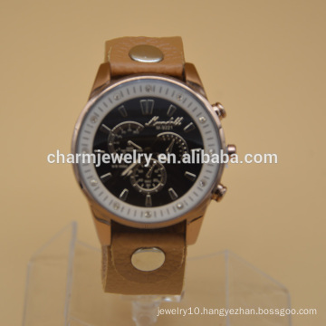 Lastest Design New Product Watch Stainless Steel Watch PU Leather Watch WL008